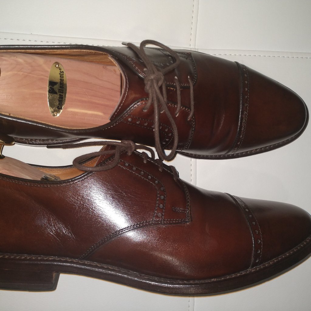 Allen Edmonds Brown Captoe Derby Men's 12b
